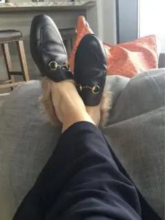 値下げ!!GUCCI グッチ ローファー ファーシューズ
