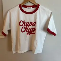 ◎美品　Chupa Chups ロゴ Tシャツ 半袖 ホワイト/レッド