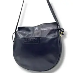 バリー　ショルダーバッグ　パープル　ロゴ　BALLY　レザー　斜め掛け可　U1