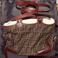 フェンディ FENDI 2way ムートン ズッカ バッグ ✨美品
