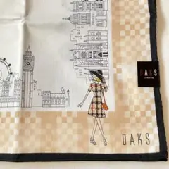 ダックスDAKS 大判ハンカチ