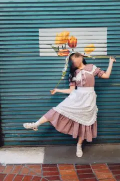 かぎ針編み フラワーヘッドドレス ハンドメイド 花冠風 ヘアアクセサリー