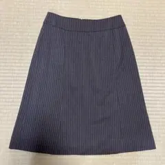 ダークグレー ストライプ タイトスカート