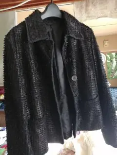 ジャケット 本革 軽量 オシャレ着 黒 新品