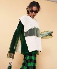 MAISON SPECIAL 2WAYストレンジニットベスト
