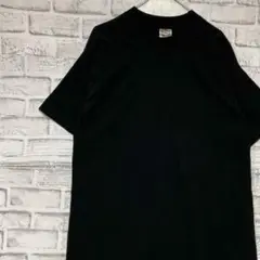 USA製90sヴィンテージTシャツ！シングルステッチ　ブラック半袖古着L721