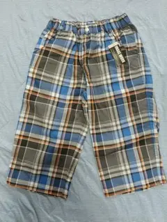 チェック柄ハーフパンツ新品タグ付き