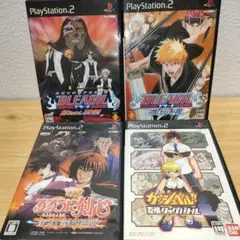 【PS2】ブリーチセット、るろうに剣心、金色のガッシュベル