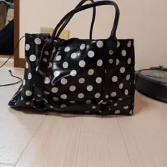 ドット柄 トートバッグ