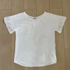 NAVY. ホワイト 半袖シャツ レース付き