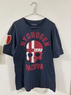 ハイドロゲン　メンズ　Tシャツ Lサイズ　ネイビー