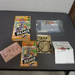 スーファミ ぷよぷよ通 Remix 箱 説明書付き 特典シール付き レトロゲーム
