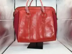 ほぼ未使用 髭バッグ レッド 吉田カバン ハンドバッグ トートバッグ
