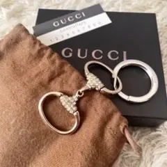 極美品✨GUCCI キーホルダー ホースビット ビジュー 箱、保存袋付き