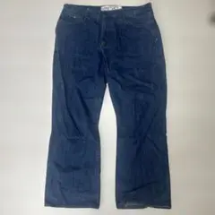 AKOO バギージーンズ デニムパンツ インディゴ ヒップホップスケート w42