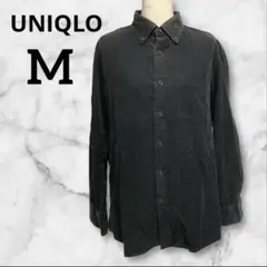 UNIQLO ユニクロ　ブラック 長袖シャツ Mサイズ　シンプル　おしゃれ