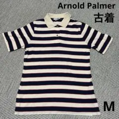 【古着】Arnold Palmer M 半袖ポロシャツ ストライプ