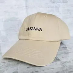 最安値【新品未使用】CL&SANHA キャップ　シンプル　ベージュ