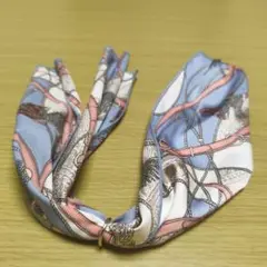 新品未使用　スカーフ　金具付き