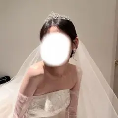 【美品】クリスタル ティアラ 結婚式 二次会 披露宴