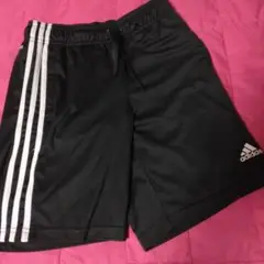 adidas キッズ140 AEROREADY 黒 ショートパンツ