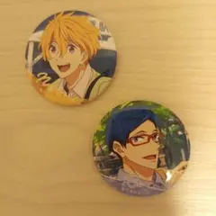 Free!×岩美町FS hometown 缶バッジ 葉月渚 竜ヶ崎怜 2点セット