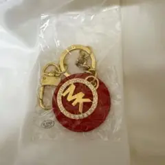 未使用　マイケルコース　バッグチャーム　キーホルダー　ロゴ　ゴールド
