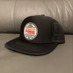 US PATCH TRUCKER MESH CAP BLACK