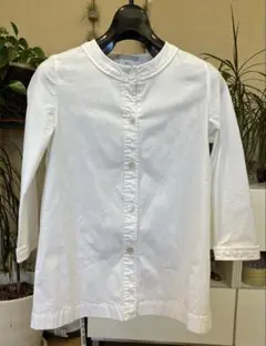S MaxMara ノーカラージャケット ホワイト