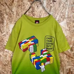 LEGOレゴ Tシャツ グラデーション 緑 グリーンおもちゃ