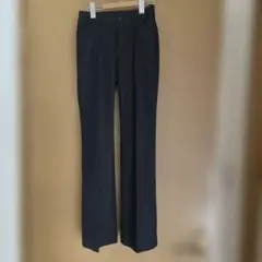 黒✖️グレー　ストライプ　スラックス SS