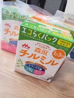 森永 チルミル エコらくパック 800g　×3箱