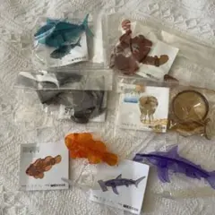 アースピースオーシャン　ガチャガチャ　海洋堂　ミニチュア　水族館　魚　トウメイ