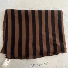 生地 茶色と黒のストライプ 1.8m