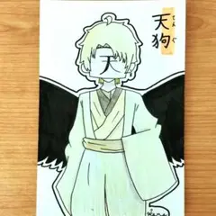 オリジナルキャラクター　オリジナルイラスト　手描きイラスト　アナログイラスト