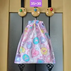 巾着☆巾着35×30☆着替え入れ☆整理袋☆体操着入れ☆バレエ柄☆ハンドメイド
