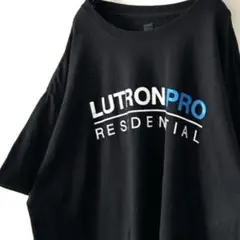 LUTRON PRO RESIDENTIAL Tシャツ XL ブラック 黒 古着