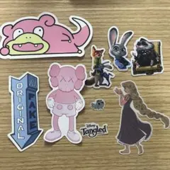多彩なキャラクター ステッカーセット