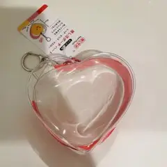 【新品未使用当日発送】セリア　推しサポ　推し活ポーチ　ミニハート　ピンク