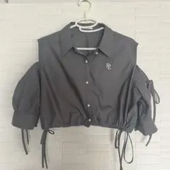 お盆限定SALE 【美品】torte 半袖　シャツ　トップス　オフショル　グレー