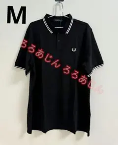 未使用新品 FRED PERRY ブラックポロシャツ M