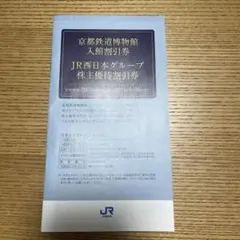 JR西日本株主優待割引券
