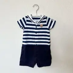 ミキハウス ロンパース 70cm ストライプ