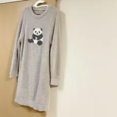 ロングワンピース　もこもこ　ルームウエア　パジャマ　パンダ