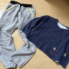 120サイズ　くつろぎ上下セット　9部丈長ズボン　半端丈スウェット