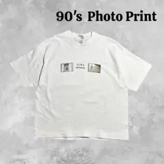 90s Side Streets フォトプリント Tシャツ シングルステッチ