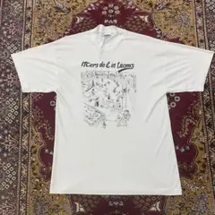 90s シングルステッチ スポーツをする人達 アート メッセージ T