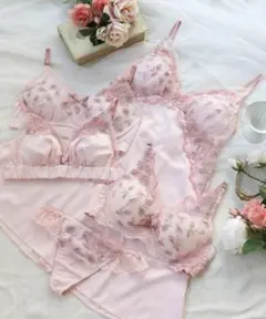 リサマリ ライナ カップ付き スリップ ピンク L