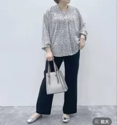 グローバルワーク レーヨンスキッパーブラウス 新品未使用タグ付き