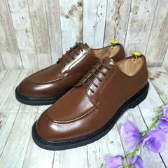 美品✨【Oxford & Derby】ドレスシューズ☆Uチップ☆ダークブラウン